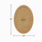 Ahşap Oval Supla 35X24Cm L277