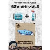 Ahsap Puzzle - Sea Animals (87 Parca)