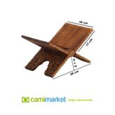 Ahşap Rahle Selçuklu Yakma Desenli - Mini - 35cm