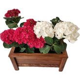 Ahşap Saksı Orta Boy 50X30X27 - Siyah - M
