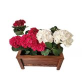 ahşap saksı orta boy 50x30x27