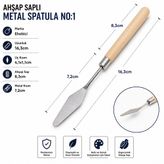 Ahşap Saplı Metal Spatula No:1