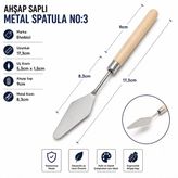 Ahşap Saplı Metal Spatula No:3