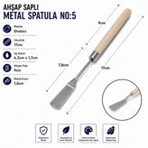 Ahşap Saplı Metal Spatula No:5