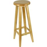 Ahşap Tabure 70 cm Naturel Renk Türkay