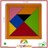 Ahşap Tangram. 7 Parça. 11 x 11 Cm. Eğitici