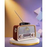 Ahşap Tasarım Bluetooth Radyo LED Aydınlatmalı