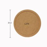 Ahşap Yuvarlak Supla Çap: 31,5cm L275