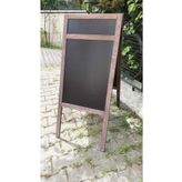 AHŞAPDİZAYN Menü Tahtası, Ayaklı Yazı Tahta, Çift Taraflı Kara Tahta Ahşap Büyük Boy 115x50