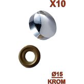 Ahtapot Vida Kapama Ø15 Krom (10 Adet)