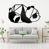 Ahwall Panda Figürlü Dekoratif Ahşap Tablo