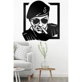 Ahwall Sylvester Stallone Figürlü Dekoratif Ahşap Tablo