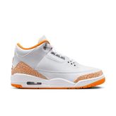 Air Jordan 3 Retro "White And Orange Peel" Kadın Basketbol Ayakkabısı