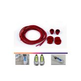 AiryFooT Akıllı Bağcık, Pratik Lastikli Ayakkabı Bağcığı 100 Cm (KIRMIZI)