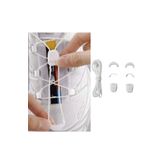 AiryFooT Outdoor, Spor Ayakkabı Bağcığı , Akıllı Bağcık 120 Cm 1 Çift (BEYAZ)