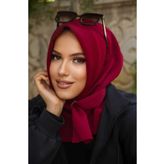 Aişe tesettür Bordo Kapitone Hazır Eşarp