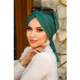 Aişe tesettür Zümrüt Tokalı Bone