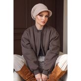 Aisha's Design Kışlık Siperlikli Şapka Bone,B-73O,Bej