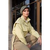 Aisha's Design Kışlık Siperlikli Şapka Bone,Haki,B-73O