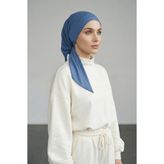 Aisha's Design Kullanışlı Üçgen Eşarp,B-45,İndigo