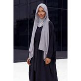 Aisha's Design Tesettür Boneli Pratik Şifon Şal,Gri,PS-46