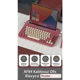 Ajazz AF84 TKL Pembe Kablosuz Klavye
