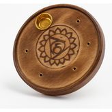 Ajna Çakralı Yuvarlak Ahşap Tütsülük – Çubuk/konik | Chakra Wood Incense Holder - Stick/conic - 1 Adet