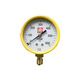 Ak Tek Manometre Doğalgaz 0-600 Mbar Düşük Basınç - Renkli