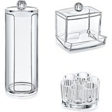 Akay 504 Plastik 3'lü Makyaj Organizer Seti