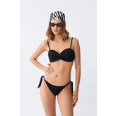 Akbeniz Kadın Straplez Siyah Bikini Takımı