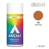 Akçalı 318 Oksit Sarı Sprey Boya (12 Adet)