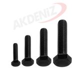 Akdeniz DIN933 M6*16 Mm Siyah Cıvata 5000 Adet