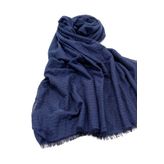 Aker 921 Lacivert Twill Düz İpek Eşarp