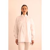 Aker Kolları Pile Detaylı Cotton Bluz