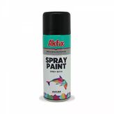 Akfix Akrilik Sprey Boya 400 ml - Parlak Siyah