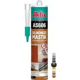 Akfix Silikonize Mastik Siyah 500 Gr