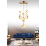 Akgül Lalin Gold 4lü Avize - 4 Başlıklı