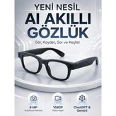 Akıllı Gözlük 8 Mp Kameralı 1080P Video Kayıt Wifi Bağlantılı Çift Mikrofonlu Gürültü E - belirtilmemiş