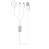 Akilli Saat 3 İn 1 Lightning-Type-C-Wireless Usb Sarj Kablosu
