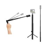 aklow akyoleticaret 360° Dönebilen Bullet Time Kamera Tutucu, Mini Masa Tripodu, Çift 1/4 Vida Alüminyum Gövde Taşınabilir Stabil Stand INSTA360 X3, X2, X4, X5, One Rs, Go 3, One x ile Uyumlu (Bullet Bundle) - Çok Renkli