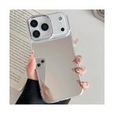 aklow akyoleticaret Iphone 17 Pro ile Uyumlu Yüksek Kalite Özel Üretim Aynalı Kamera Koruma Çıkıntılı Parlak Kapak Telefon Kılıfı KILIF-SZR02 - Çok Renkli