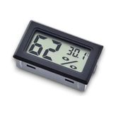 aklow akyoleticaret Mini LCD Dijital Elektronik Siyah Termometre Higrometre Sıcaklık Nem Ölçer (Kablosuz) - 10 cm