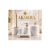 AKMERA Dekorasyon Dikdörtgen Tepsi Banyo Seti