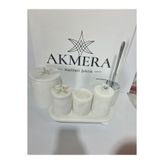 Akmera Home 6 Parça Lüks Banyo Seti