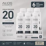 Akos Krem Peroksit 20 Volüm %6 60Ml-6 Adet