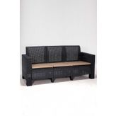 Aksu 3'lü Bahçe&Balkon Koltuk / Antrasit
