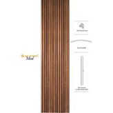 Akupanel Mod 60X245 cm Ceviz Renk Akustik Ahşap Duvar Paneli