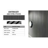Akustik Duvar Paneli 60X260 Cm Antrasit