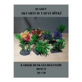 AKVARYUM 10 ADET YAPAY BİTKİ 10 CM