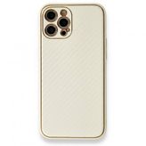 Alan Şanslı iPhone 12 Pro Beyaz Coco Karbon Silikon Kapak